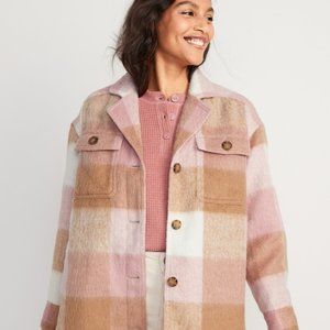 Womens old navy long utility shacket